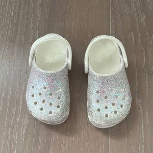 Glitter Crocs Toddler Size 8